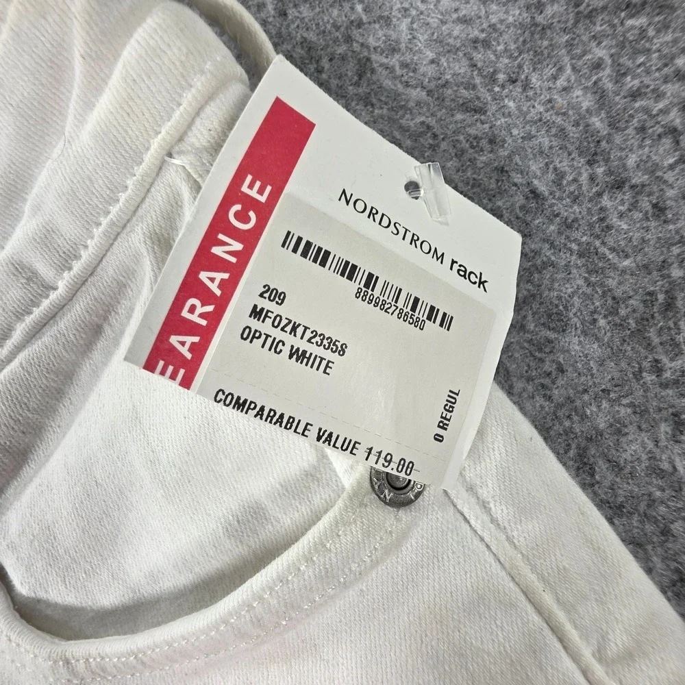 NYDJ Curves 360 Women's White Slim Straight Ankle Leg Jeans Size 0 Short NWT